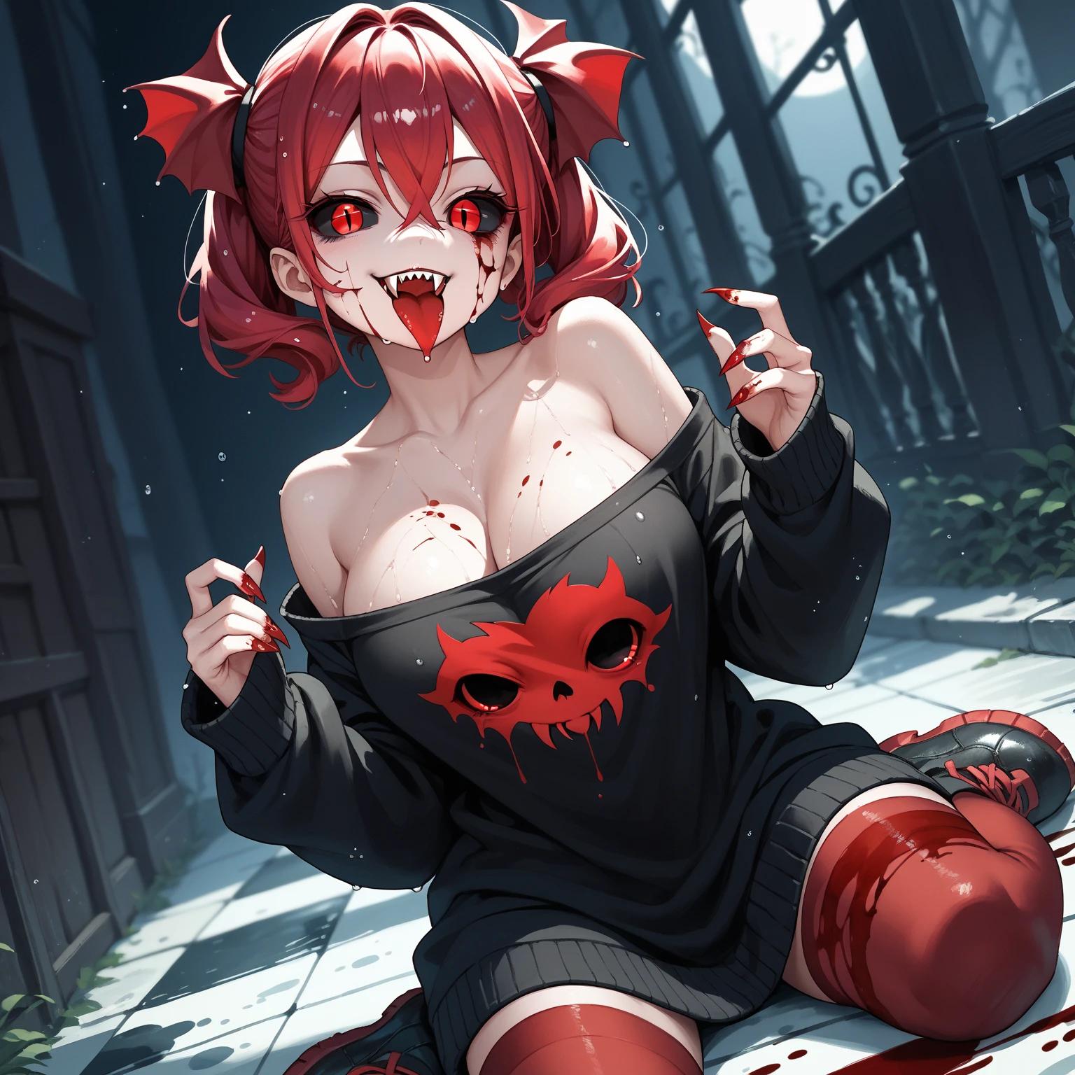 trending on artstation, 8k resolution, highly detailed, anatomically correct, sharp image, digital painting, concept art, trending on pixiv, (silly sweaty ahegao) red short hair.
