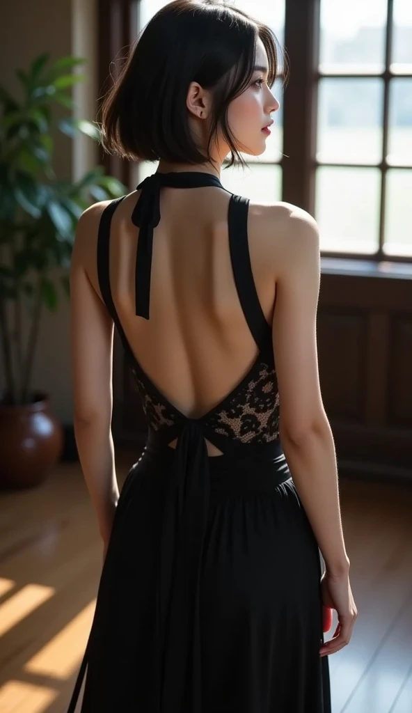 (masterpiece, Highest quality:1.2), One girl, alone,bony body、、From the back