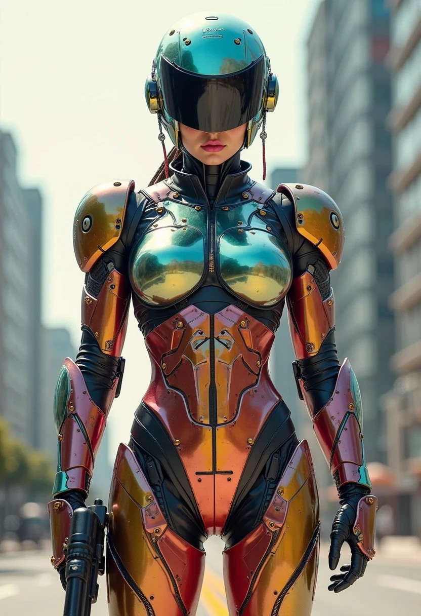 Ultra hot gorgeous European Woman, age 23, naked only in gold body jewlry , ((flying on a board above the green wild jungle)) ((flying in the sky on the futuristic antigraviti hoverbord)), She flying, flying hoverbord, Highly Detailed Face and Skin Texture, big green eyes, juicy lips, bimbo lips, white skin, pale skin, fair complexion (afro curly Black hair), (pale skin), Detailed Eyes, Double Eyelids, afro curly black hair, gold metal cyberpunk tapes, metal Collar, metal gold futuristic ((vaginal piercing)), gold jewelry on wet body, wet skin. She is naked, puffy breast, gold substance on the naked breast, naked, White skin, she is on the futuristic cyberpunk flying disc drone in the jungle, futuristic cyberpunk pilot helmet on head. Piercing in the nose.