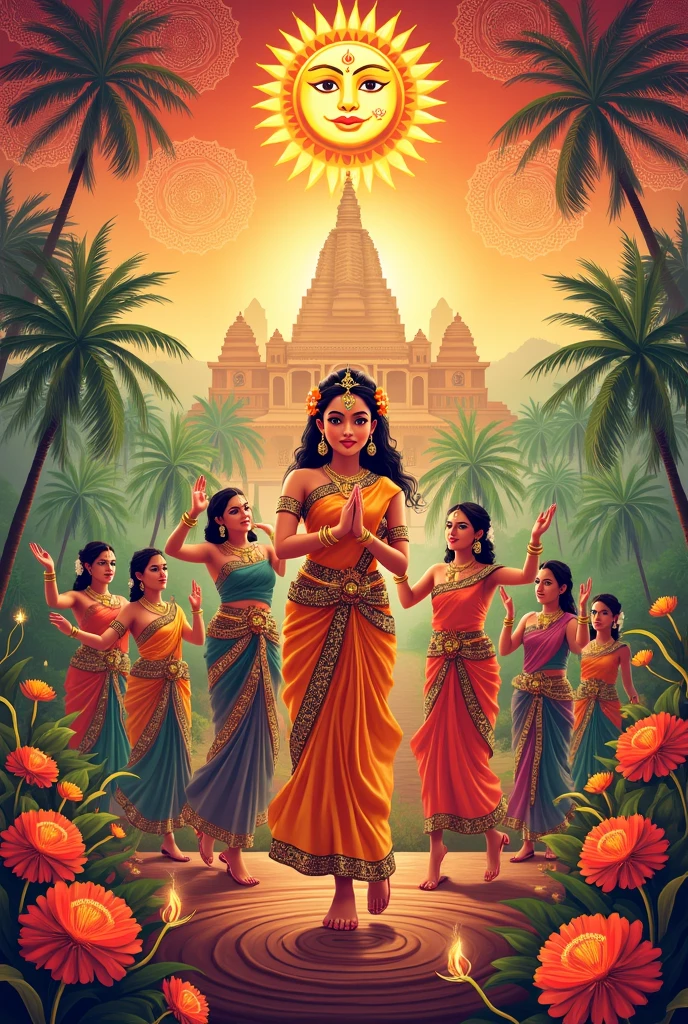 Poster about onam kerala’s festival 