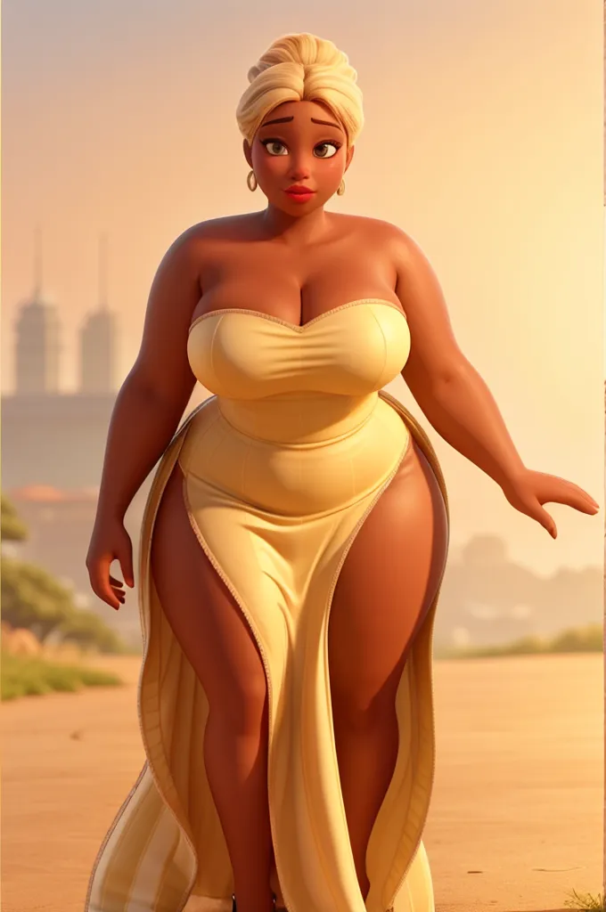 African Goddess jiggly fat round belly voluptuous body, Concept art, sexy girl, white haircut, extremely details, t-pose, 3 view frames