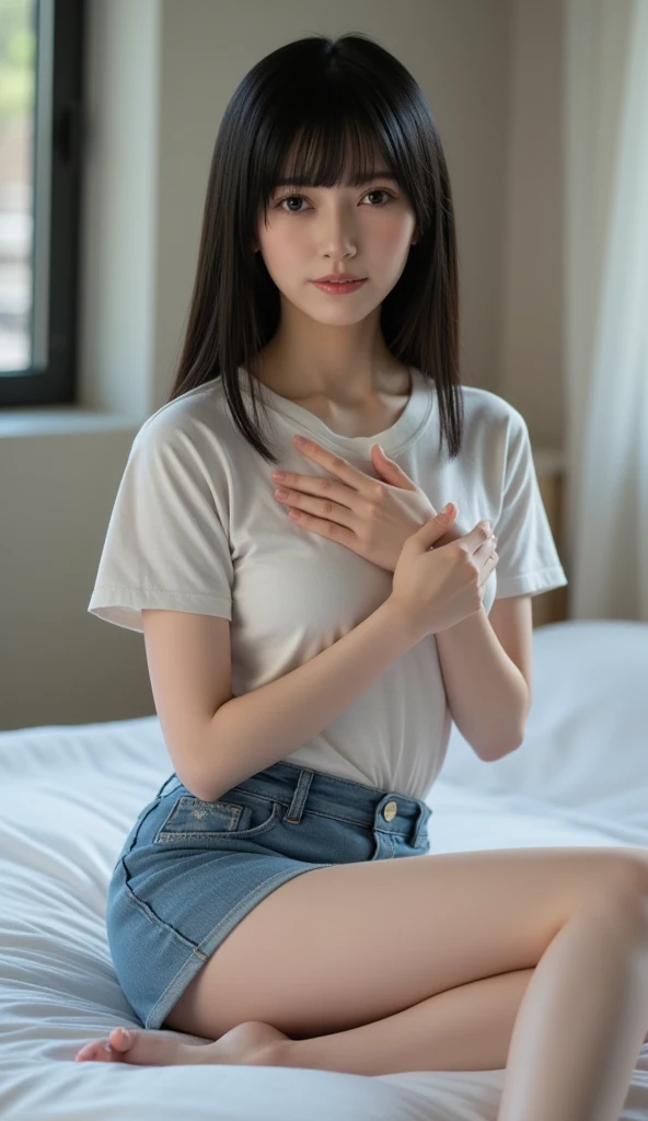 8k、cute、Adult Girls、close your eyes、(((A girl is having sex with a guy))),