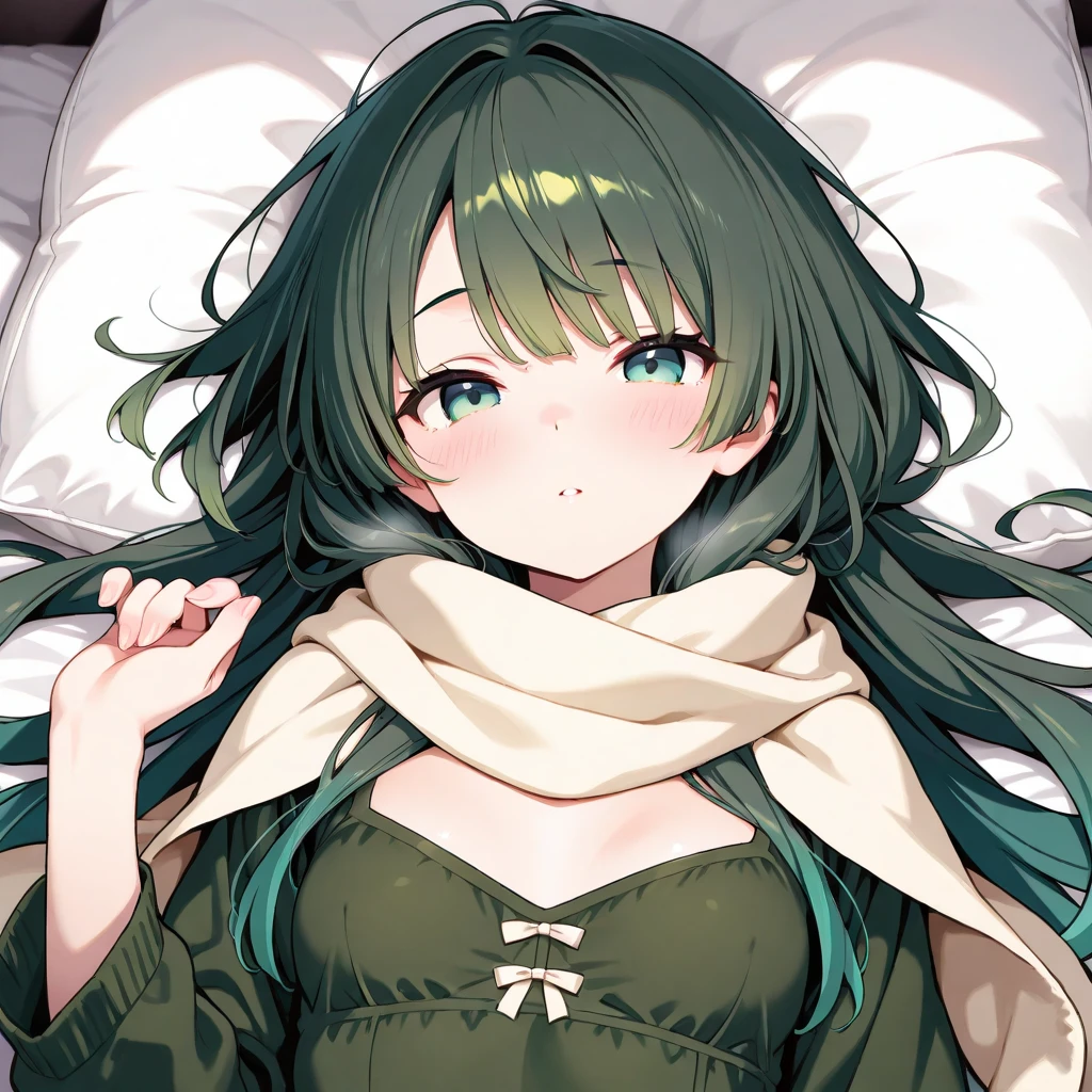 nakeness,Kizi,Young,for ,elementary student,Lie down in bed,Thighs outward,transparent panty,Incontinence,showing panties