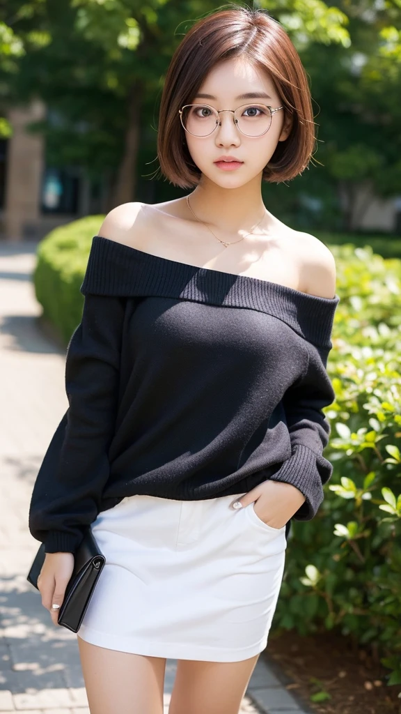 (((Japanese female elementary school student)))(9-year-old girl) ((((9-year-old girlが一人、solo)))) whole body写真 Full Shot Short Hair A low ponytail (((((Dark tanned skin)))))whole body Innocent ((mesh))knit black off shoulder sweater Shorts cute Elementary school classroom Shot from between the legs Spread your legs Spread your legs Shorts visible through the gap Panties visible through the gap