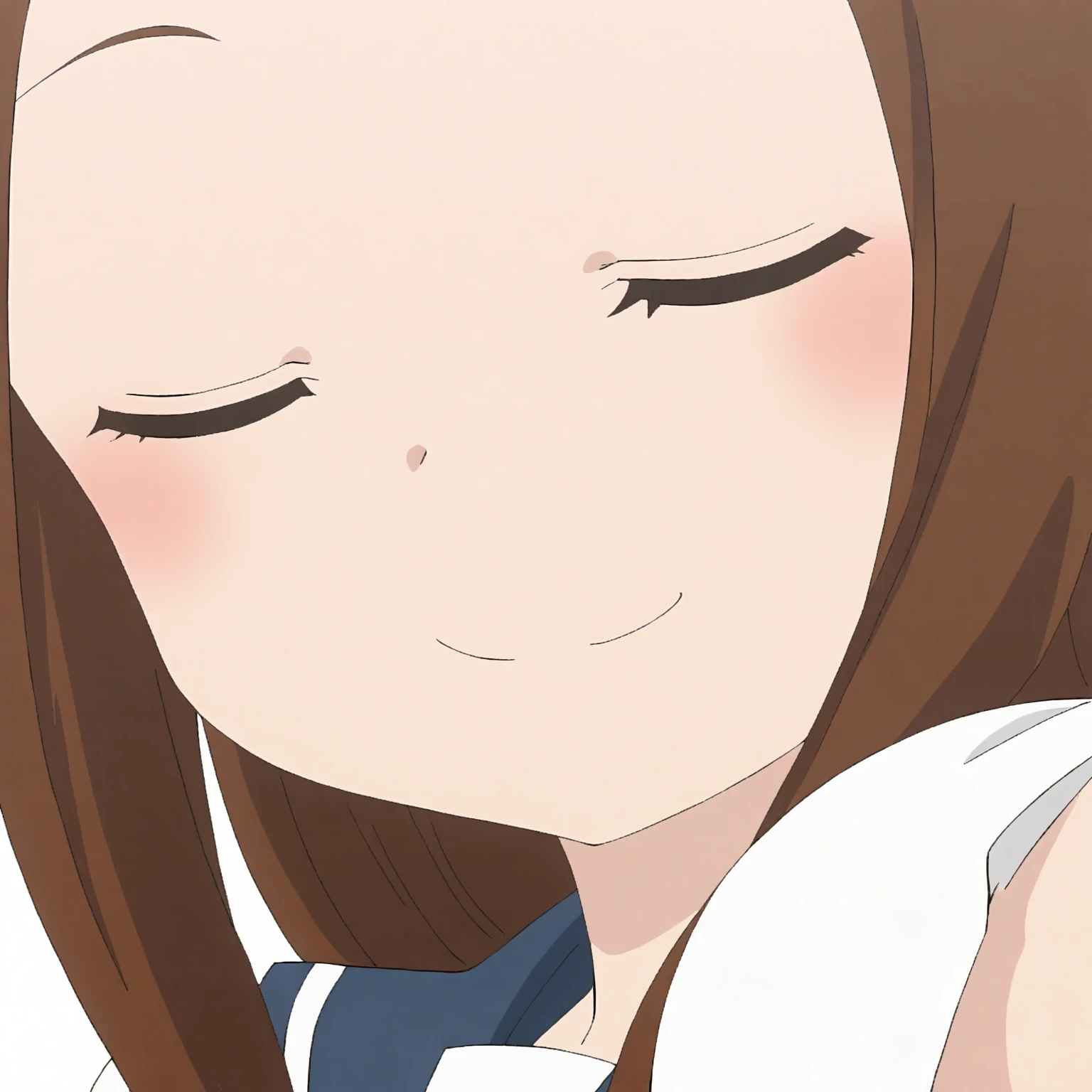 (Masterpiece, Superb Quality, Super Delicate, High Resolution), Female Focus, Elementary School Student, Emoji Laugh, (Japanese School Uniform), School, Background Details