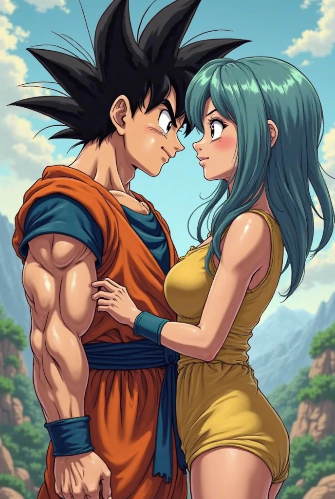 Goku having sex with Bulma (dragon ball)