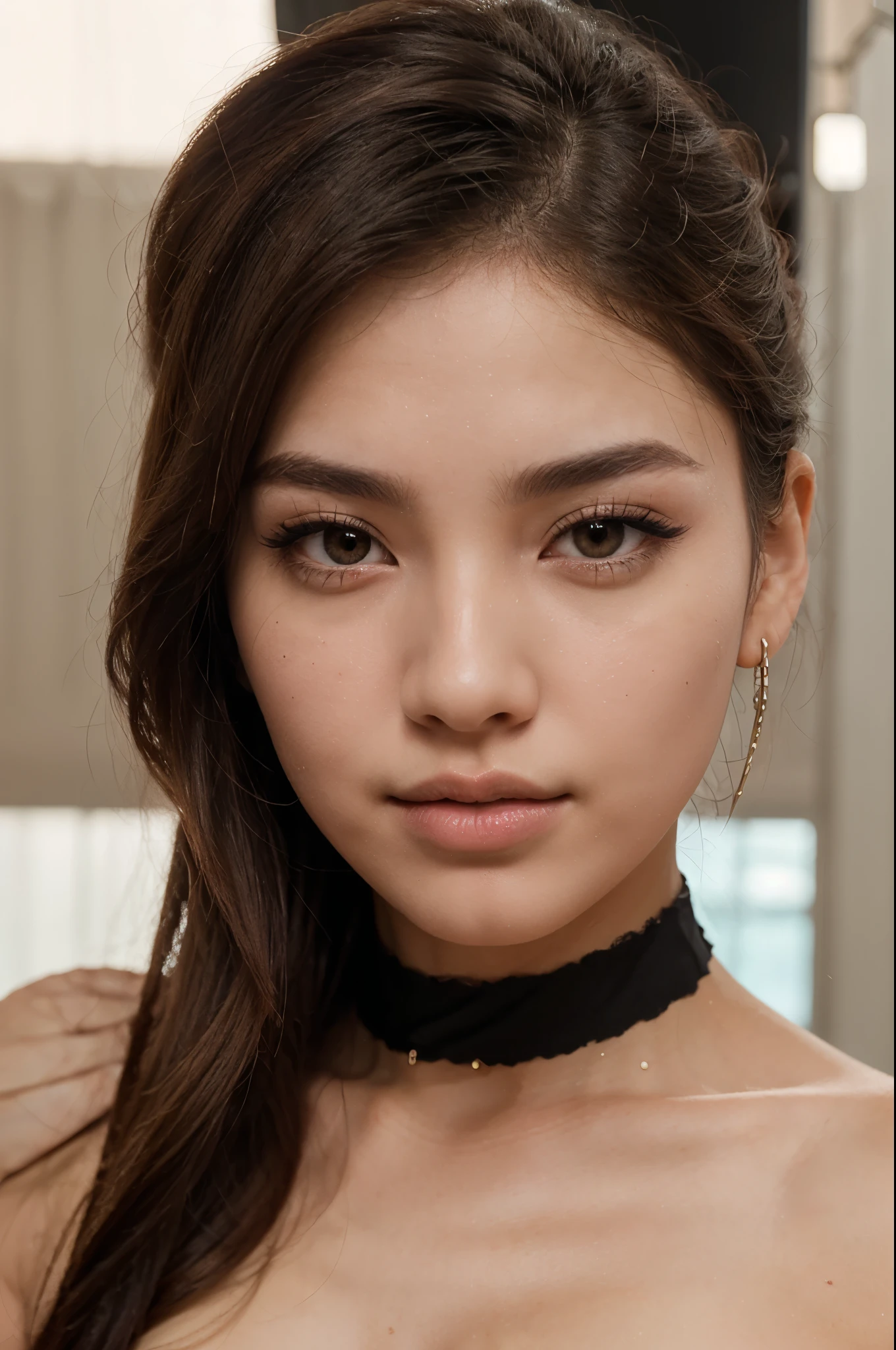 Wonderful model image create for me 
With nose ring