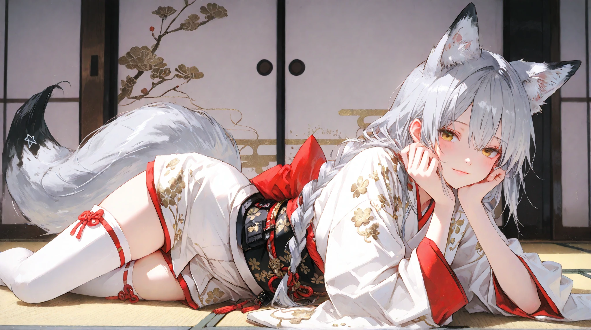 (best quality, masterpiece), 1 girl, centaur, It takes, White skin, Japanese  , exposing the abdomen,belly button t-shirt, 아름다운 소녀 perfect white tiger photo, perfect white tiger photo