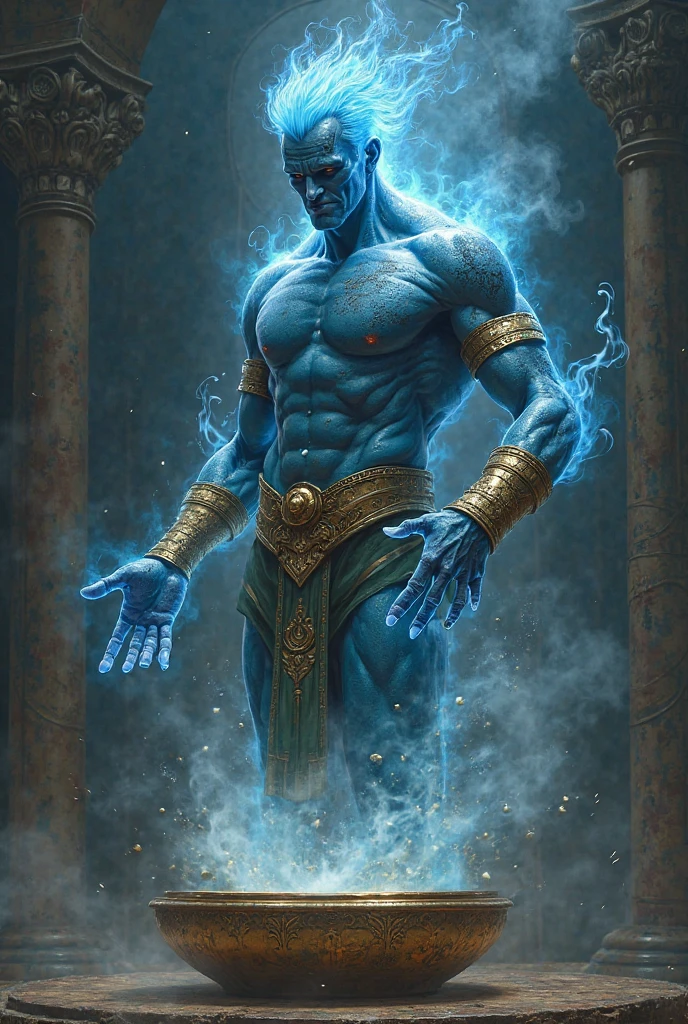 Top quality, Photorealistic, 8K, High Definition, Unity 8K wallpaper, high res, ultra sharp, masterpiece, ((masterpiece)), best quality, expressive eyes, perfect face, Super eyes, masterpiece, highly detailed exquisite character art, epic fantasy digital art style, detailed digital 3D fantasy art, ultra-realistic, male, big eggs, male muscular slime body, slime male bodybuilder, (((Natural Light))) slime male pecs, slime butt, slimy skin, liquid slime male, sexy, Neon ((Blue skin Slime Body)) soaked, liquid, tendrils, (((coiled))), forced, tentaculata, (((cocooned))), wrapped, (((encasement))), ((slime tentacles)), Homosexual male, in a shrine, male slime man, slime bodybuilder, masculine, ((shiny)) ((glowing))