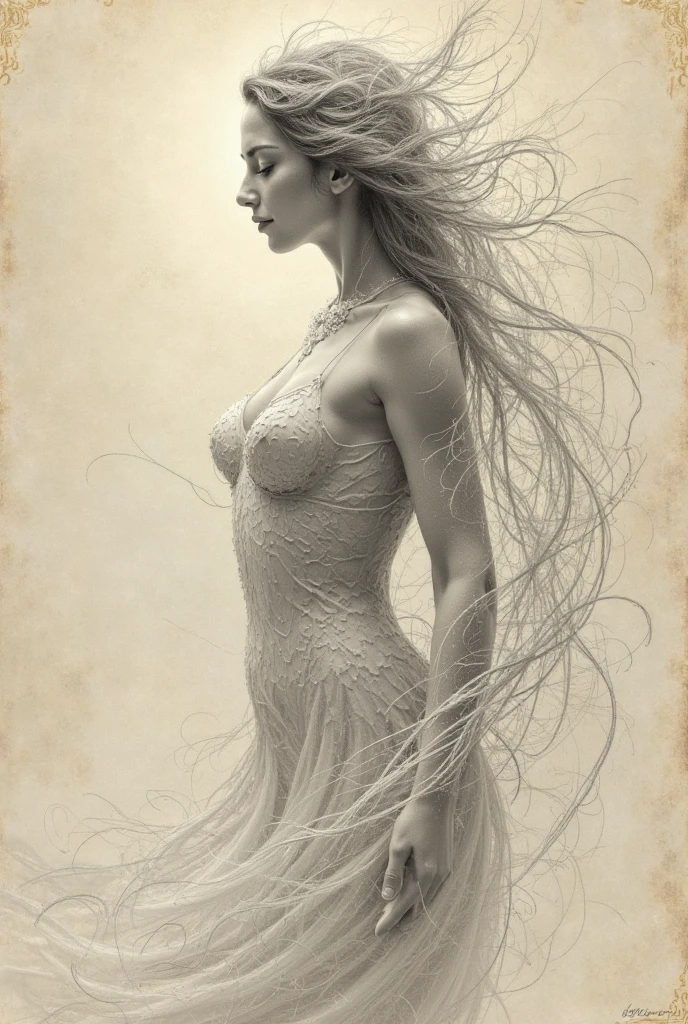 art, design, croquis, pose, nude, 3d pen, flowing lines, casual design, advanced image --auto --s2