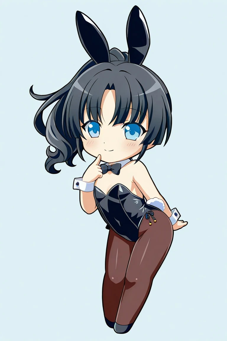 masterpiece, best quality, Unexpressive, 1girl, anthro, furry, fur, fluffy fur, kenny \(kenashcorp\), (panda, panda girl), furry, panda ears, animal nose, black fur, white fur, eyes makeup, black eyes, panda tail, heart ahoge, cheek heart, black arms, black legs, black hair, medium hair, blue eyes, half-closed eyes, medium breasts, thick thighs, solo, (classroom), (sunset), detailed, (school uniform, blue skirt, white thighhighs), skirt lift, (pulled down panties), blue panties (striped panties), wet pussy, cute grin, blush, one closed eye, making the peace sign on one hand, score_9, score_8_up, score_7_up, score_6_up, score_5_up, score_4_up