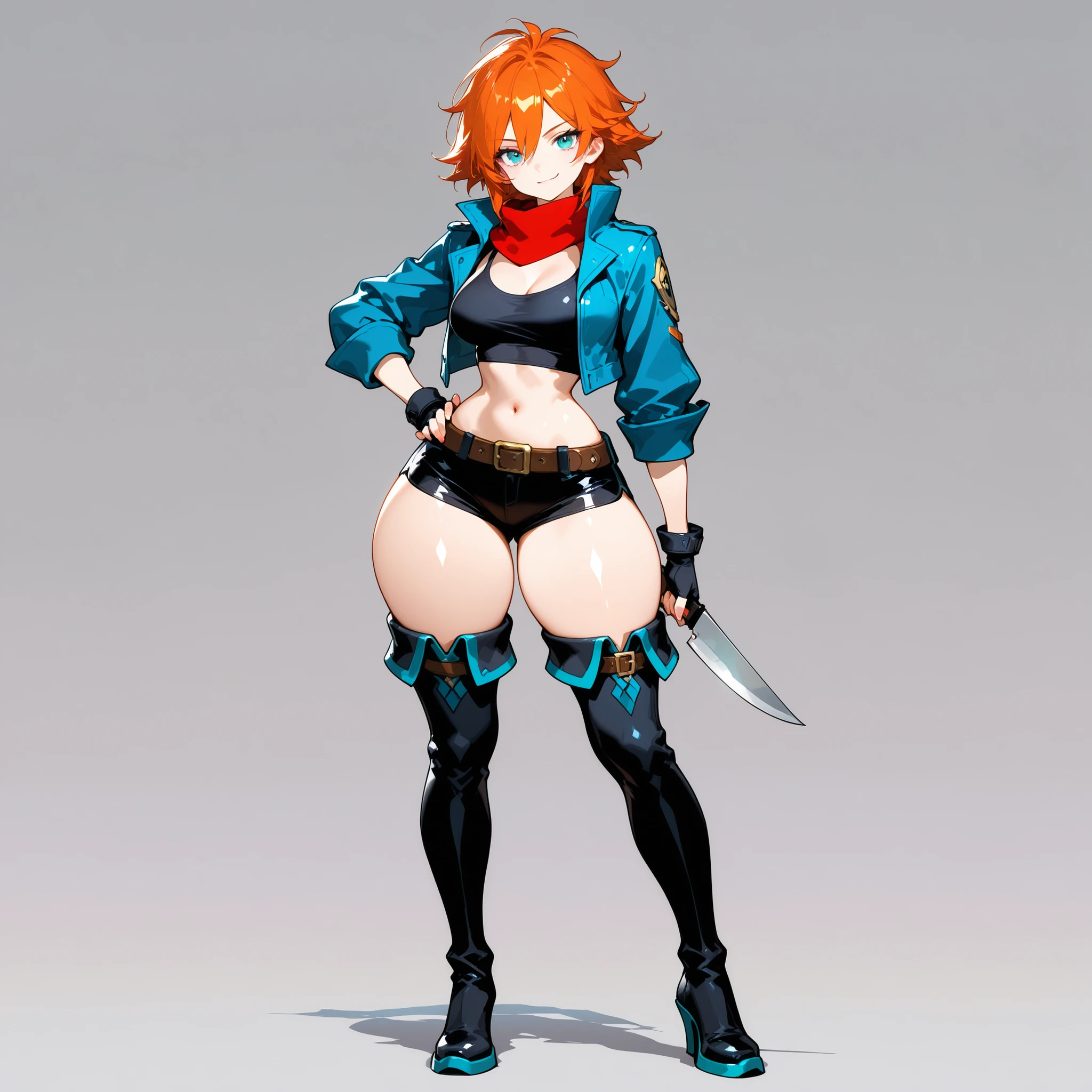 low-down panties, thin panties, microscopic mesh panties,Fire horns, cyberpunk, Horizon Zero Dawn-style armor, Red-haired girl, fiery, green eyes, pigtails, a wreath of fiery horns on her head, a barbarian, a huge techno cannon in her hands, a huntress, bones on her body, insect plates, chitin, fur, small bones, light bones and red fur on her shoulders, dark leather stockings made of strips of cut leather on her legs,   ropes and light bones on the body, thin panties, a small bra made of bones, bright red hair, ornaments made of horns, a fur gun. Instead of underpants, rope, bones and chitin, fur shoulder pads and with chitin, a tail of hair on the back of the head, a short haircut, a bionic cannon in the form of the mouth of a wolf, shark, dragon look up. The girl has green eyes, a playful look, a good-natured smile, a neat nose, tight panties, tight thongs, mini-underwear, leaky underwear, torn fabrics, a lot of torn fabrics, a lot of holes in fabrics, a cannon with a monster's head, a cannon barrel in the form of a monster, a flame bursts out of her mouth, a portal in a cannon. The girl has short hair, a ponytail at the back is short and looks up, fur shoulder pads, a jacket on the shoulders, a torn bra, the pubis is open, diagonal straps all over the body, powerful energy escapes from the open toothy mouth of a cannon, a bird's skull on a girl's belly, tattoos, vertebrae on the edges of stockings, cyberpunk, ethnic style of clothing, vintage clothes, worn, prehistoric style, prehistoric jacket, elbow pads made of insects,  chitinous cannon, bionic cannon, torn jacket sleeves, chitinous plates on the jacket, flame flashes, cyberpunk, all cyberpunk style, a lot of technology, technologies of the future, futurism, science fiction, fantasy, wildness, sexuality, emphasized eroticism, cold lighting, flames from everywhere, a lot of fire, bones on the shoulders, small details on the shoulders, a skull on the belt, the girl has curly hair, tattoos on her face, maximum n