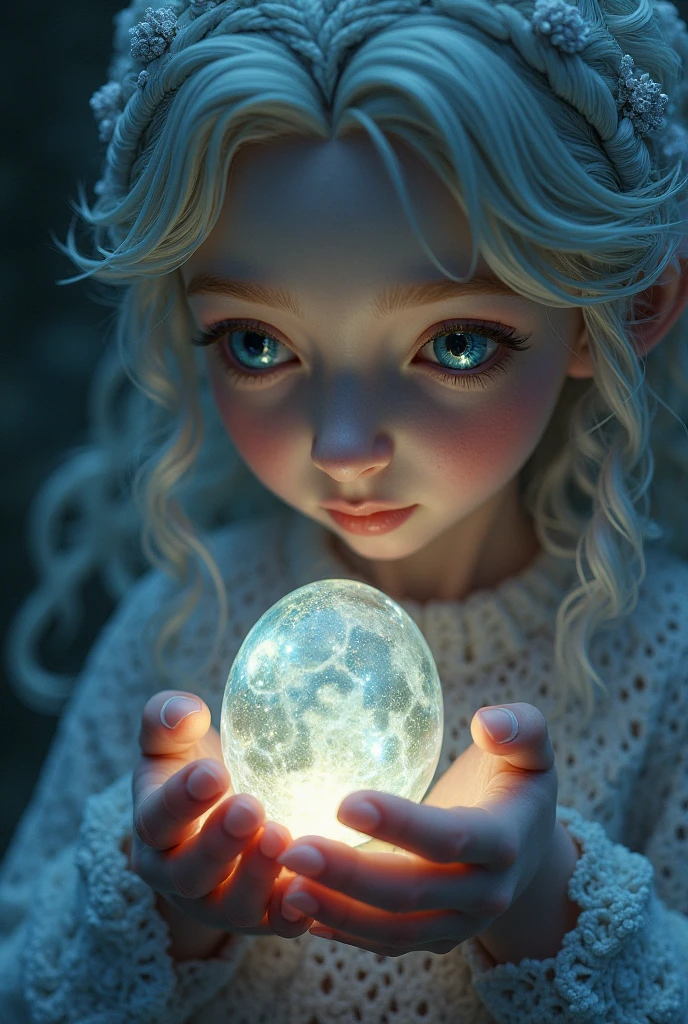 "Young Girl from the stars, (shimmering fur), celestial antennae, shell of wonder, Planetary dreamscape, (cosmic enchantment), surreal art, Vibrant and alien palette",down on my knees, plano general, f/1.8, bokeh