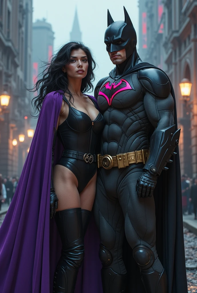 male people、purple cloak、wearing a hoodie、greeneyes、Red-black hair color、lesbian full body、beautiful line art、Skin Highlights、extremely detailed eye、Lighting、digitial Lightingn、comic-book style、Perfect Anatomia、and souls、Icons、、assessing、omen、,4k resolution