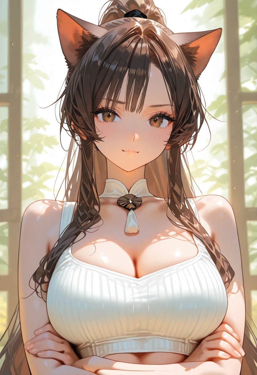 Raphtalia. beautiful woman 28 years old bear ears, cabello naranja brillante . red eyes like rubies detailed high quality. sonrisa, rubor , pechos grandes voluptuosos, sexy pink lingerie , esta caminando atreves de un pasillo lujoso. sonrisa mostrando los dientes. goas de sudor en sus pechos. caminando por un pasillo lujoso, caminando por un pasillo lujoso.