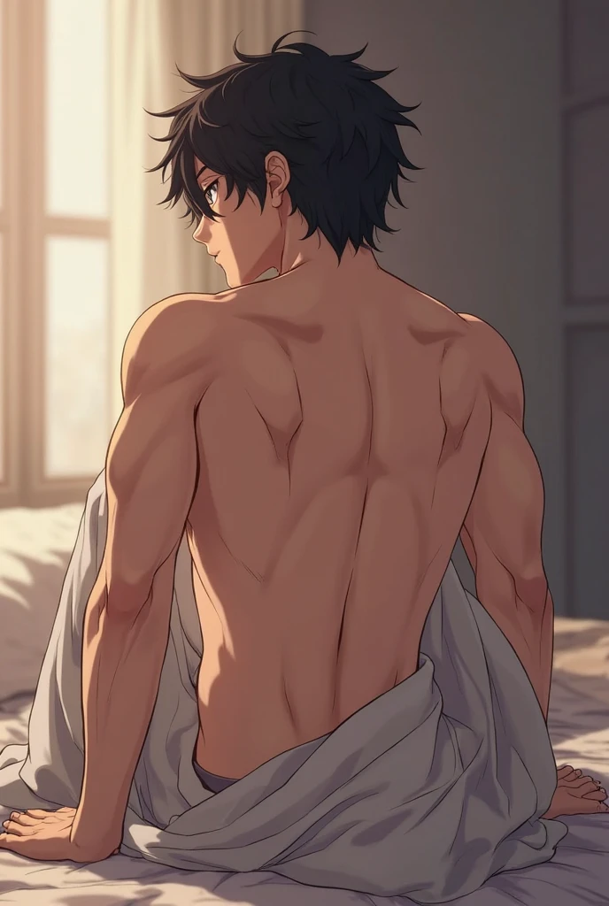 nude,return,Look back and smile,Sweat