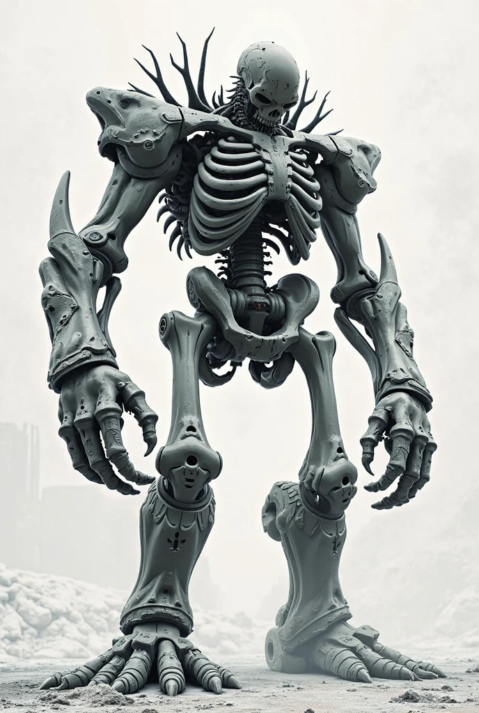plan，5 Ancient skeleton bike design，Rib armor，Cartographic，Annotation diagram，Detailed comments，detail-rich，anatomical figure