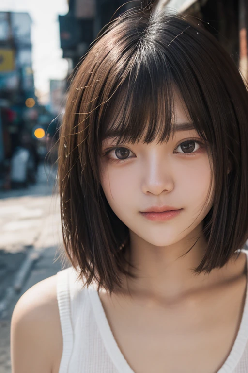 ((Naked body))、Crotch exposure、(((pussy,alone ,, , blush, cleavage,Naked body)))、smile、night、Raw photo、(((ultimate beauty portrait)))、((glowing skin))、1 girl、15 year old beautiful girl from Prague、bright look、((brown hair))、、、((Big eyes that shine like jewels))、Glossy, glowing skin、(medium hair)、(silky ponytail hair)、(Are standing)、(from below)、(from below股間の接写)、eyeliner、beautiful bangs、hair between eyes、最high quality、Super detailed、film light、intricate details、High resolution、very detailed))、detailed background、8KUHD、Digital single-lens reflex camera、soft light、high quality、film grain、Fujifilm XT3 、shallow depth of field、natural soft light、Kamimei、Firm mid-bust