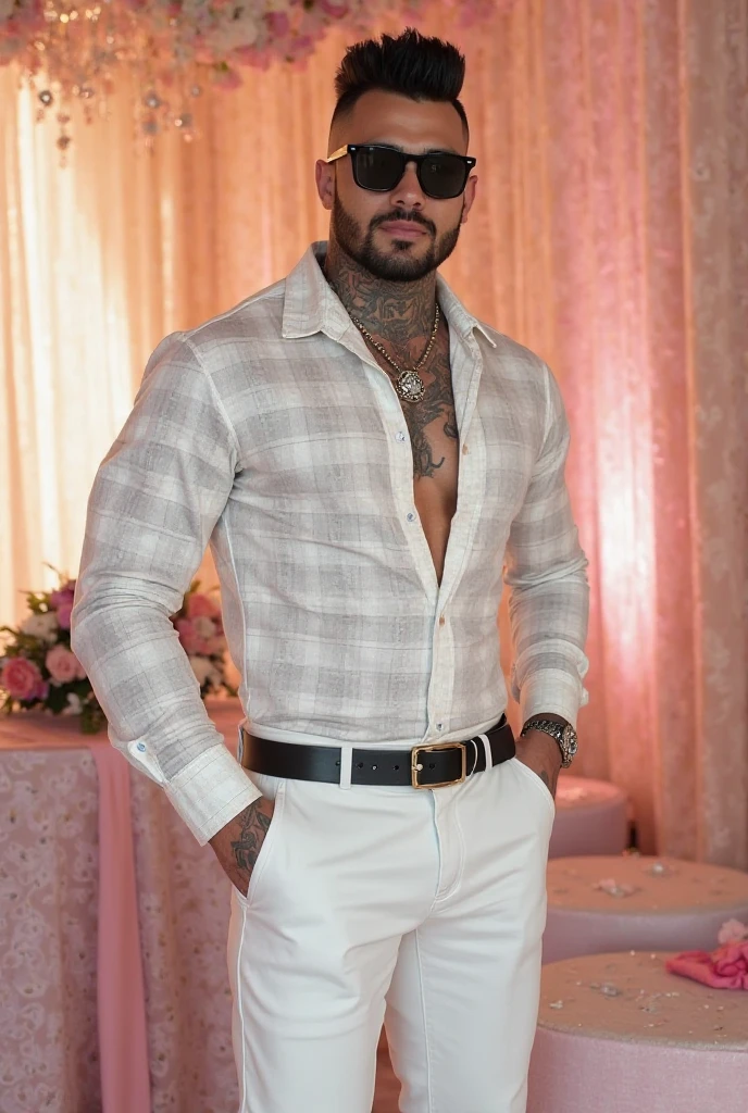 Maluma com camisa rasgada