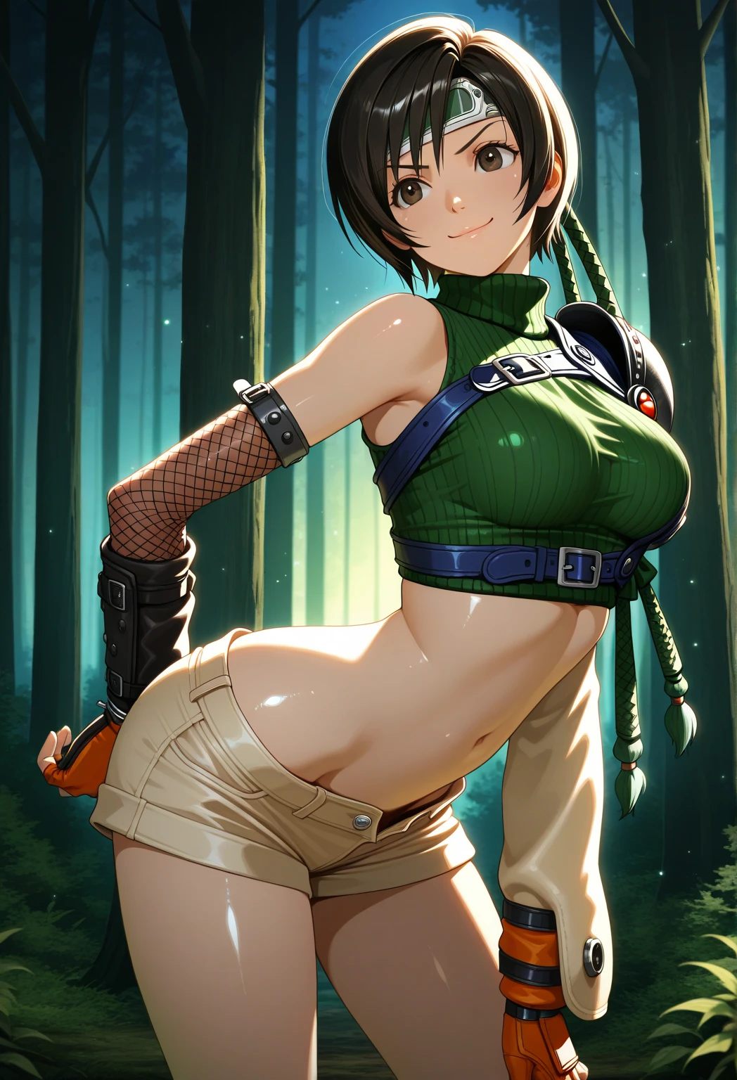 (Very detailed,highest quality,8k,High resolution,masterpiece:1.2),(Realistic,photoRealistic,photo-Realistic:1.37),Beautiful woman, anko mitarashi,
Beautifully detailed sweat glands,Smooth skin texture,Carefully drawn,Beautiful Eyes,
((Hashnet Suit)),Jacket, Orange Skirt,(humidity:1.2), Lively expressions, (Beautiful Skin),(Big Breasts),Sticky with sweat,In a dynamic pose,
Naruto's World,Outdoor,forest