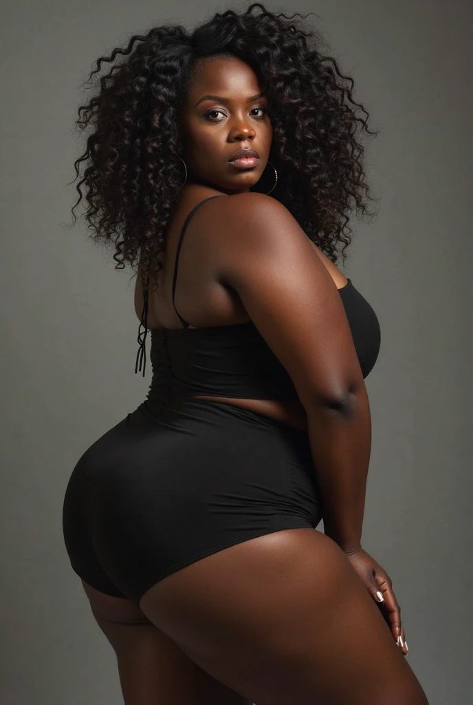 Thick thighs ebony in thigh highs