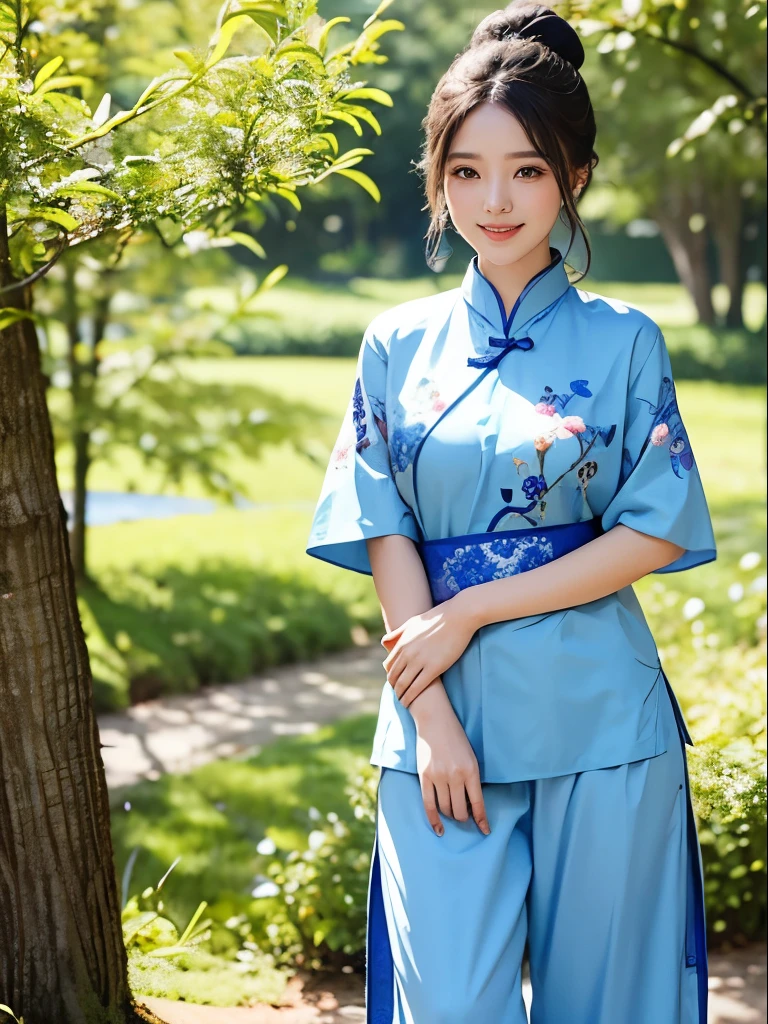 {{{87 years old}}}、smile、beautiful、The elegant and sophisticated clothing of the upper class of Chosun、Shining eyes、stare、