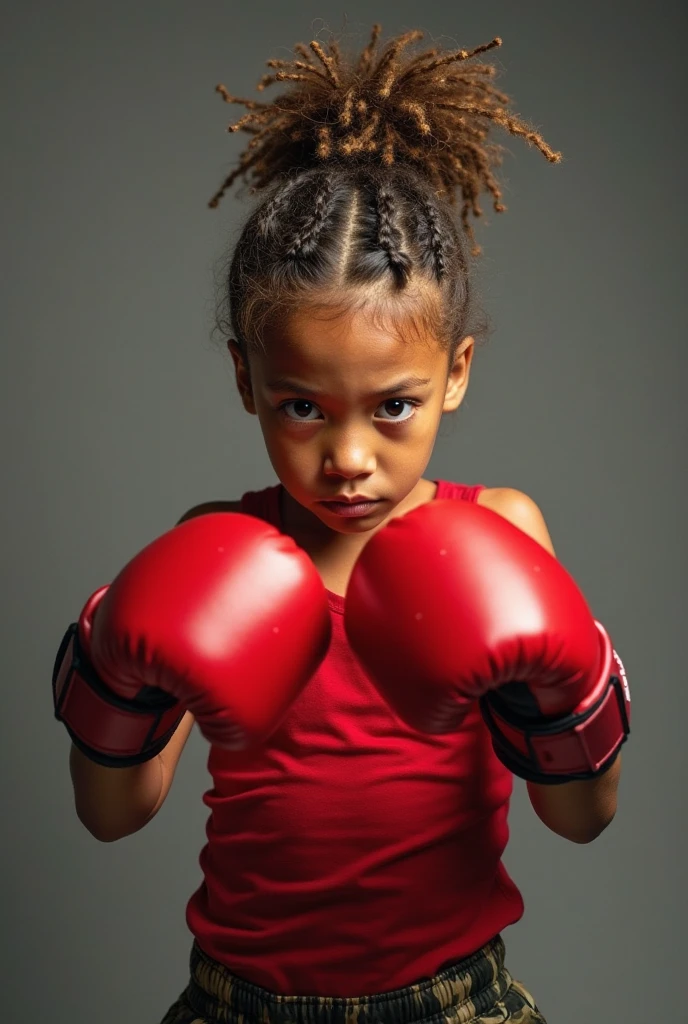6 year old African girl boxer