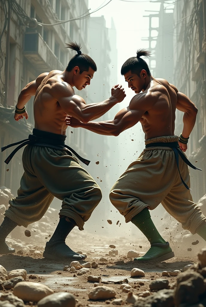 baki hanma fighting with ohma tokita