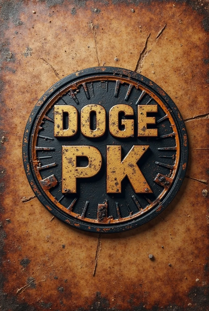 Logo with a pitbull skull and the name poxoxo with the same font as the band slipknot in 3d