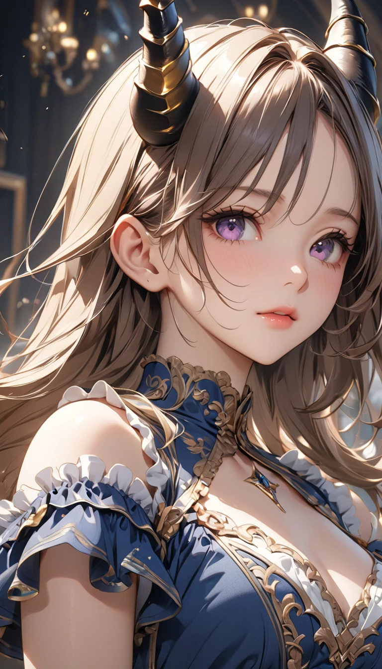 16K Ultra High Definition
Super Detailed
masterpiece
Glossy and detailed hair
Beautiful human woman with long brown hair、The human ear does not output、Very long lashes、lofty nose、
ultra gigantic tits、Amazing beautiful breasts、Maid Outfit
Dog Ears
Glossy skin
Red cheeks
Moist eyes and an embarrassed expression
Seduce with a bewitching smile
The background is the living room