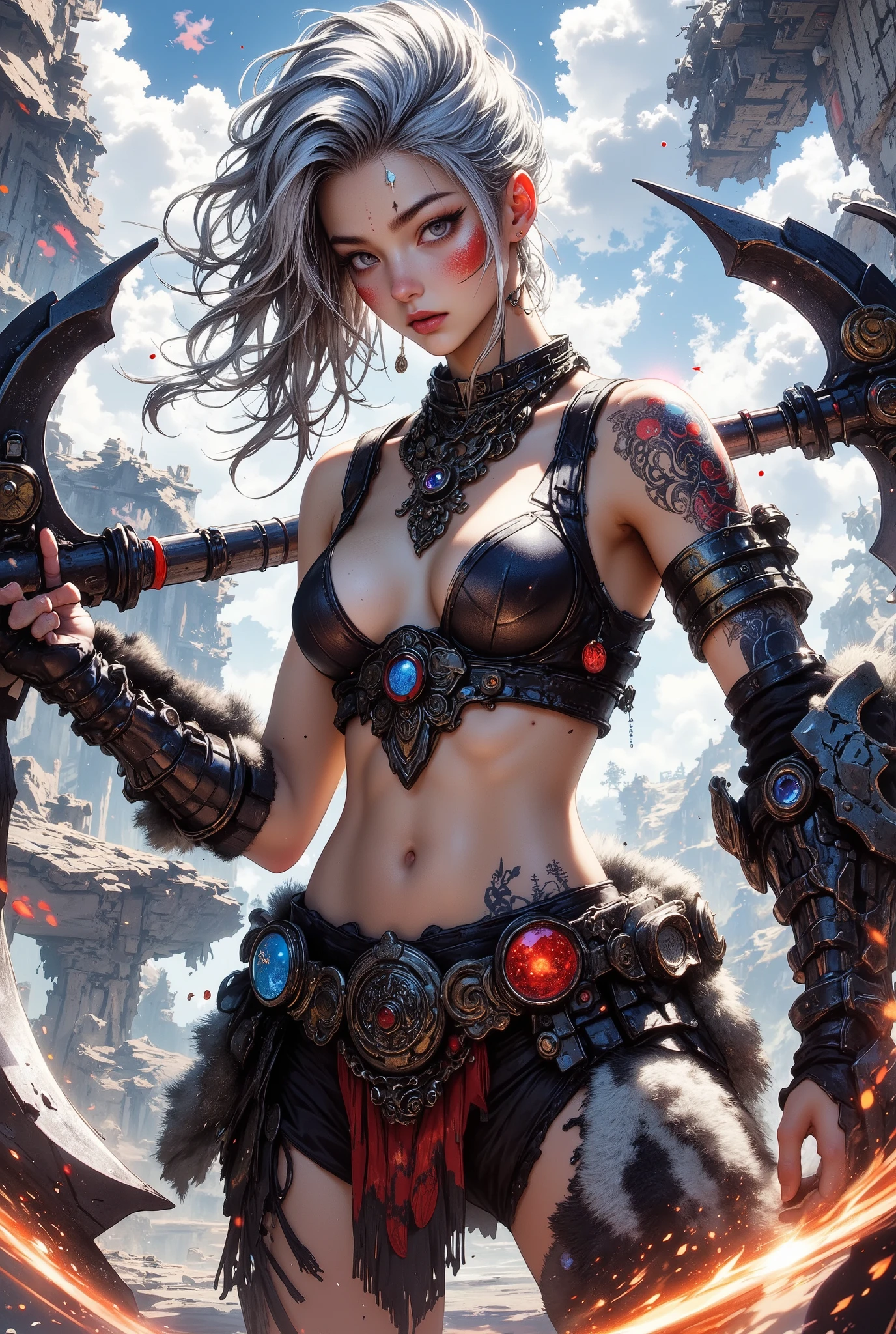 Female Warrior with Axe