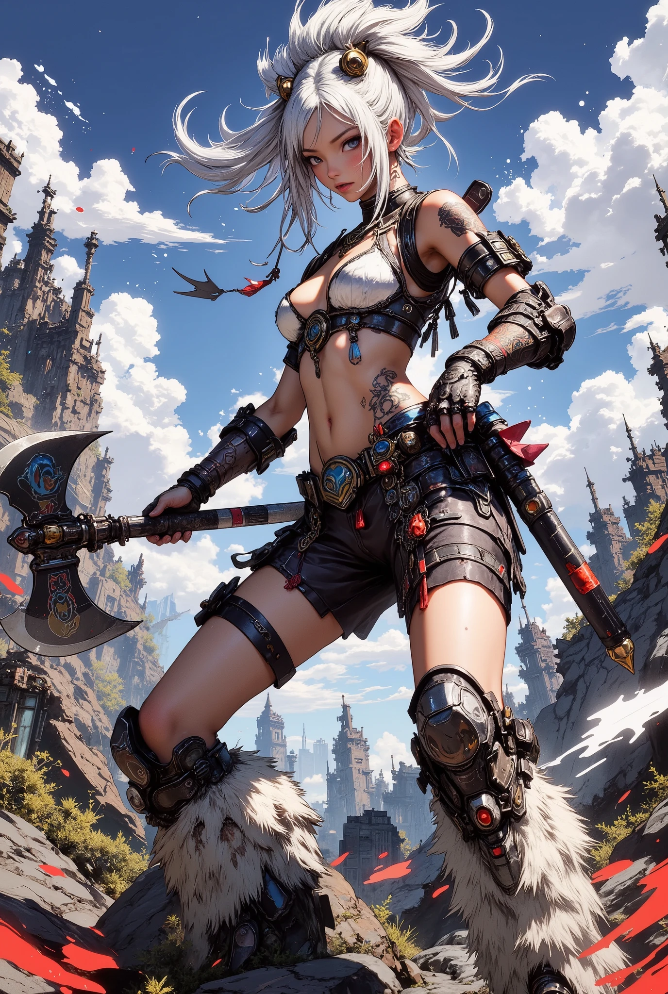Female Warrior with Axe