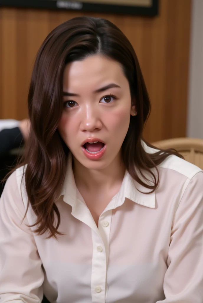 Beautiful Japanese actresses、1 girl,Flying debris,,Award-winning photo, Very detailed,Face Focus, Big double eyes(Woman with open mouth and closed eyes ), 18-year-old、Black Hair、Shiny skin、(((Face close-up)))、Realistic nostrils、Long and narrow nasal cavity,、Small toilet,Squat、((White collared shirt))、Big Breasts、(Sharp Nose)Frowning performance:1.4,,performance,Frowning,please raise your head、Skin shiny with sweat,Oily facial skin,Tied Hair,Crouching female teacher,、Squat、50 degree hot room、Skin shiny with sweat、Wet transparent fabric,Sweaty all over my face,A face enduring intense pain、Screaming face,Open your mouth wide and shout,Public toilets,Toilet,Bust Chart,Upper Body