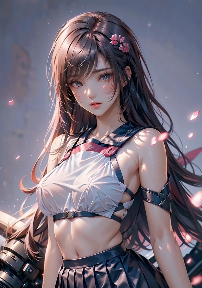 super high image, super detail, super high resolution, adult female, sexy, beautiful, cute, flat chest, abs, amorous expression, lewd expression, orgasm, light brown glossy braided bangs short hair, professional lighting
