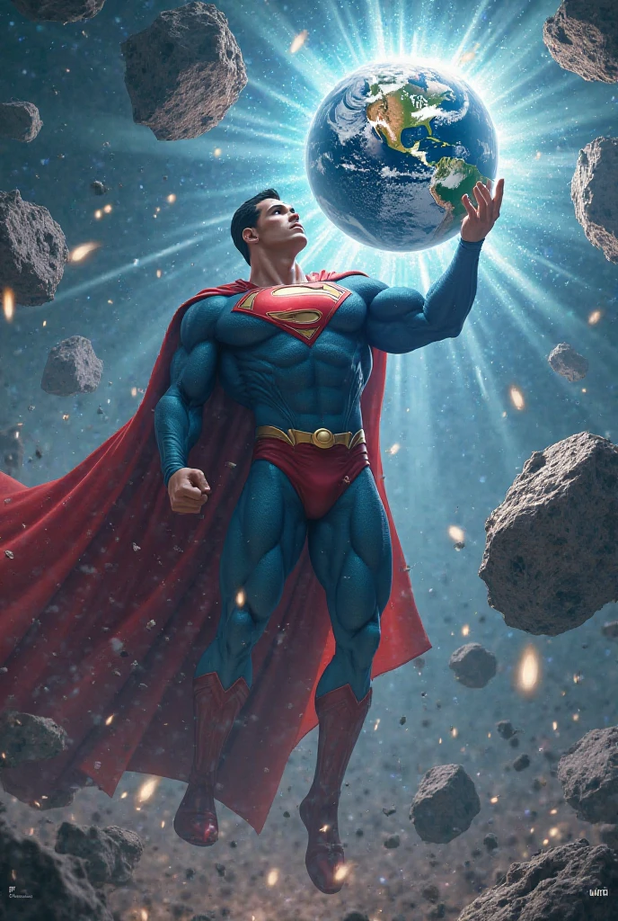 Superman holding up the world