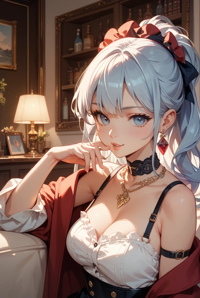 (ukiyoe painting:1.3),(3D Animation:1.3),(Grimm fairy tale world),(Aschenputtel,Cinderella,princess covered in ash:1.3),(Cinderella's Castle in the background:1.3),(((lace off shoulder white dress))),.(Make the subject look three-dimensional with the contrast of light and shadow),Cute and beautiful girl,Cute round face,Cute smile,with blush cheeks,Red Lip,(silver white hair,Floral braided headband,half up、Floral Braided Space Van,Voluminous Fishtail Braids,Twisted chignon,),(Bangs are see-through bangs),hair pin,hair adornments,detailed clothes features,Detailed hair features,detailed facial features,(Dynamic angles),(Dynamic and sexy poses),profetional lighting,Cinematic Light,(masutepiece,top-quality,Ultra-high resolution output image, depth of fields,) ,(The 8k quality,depth of fields,Anatomically accurate facial structure,),(Sea Art 2 Mode:1.3),(Image Mode Ultra HD,)