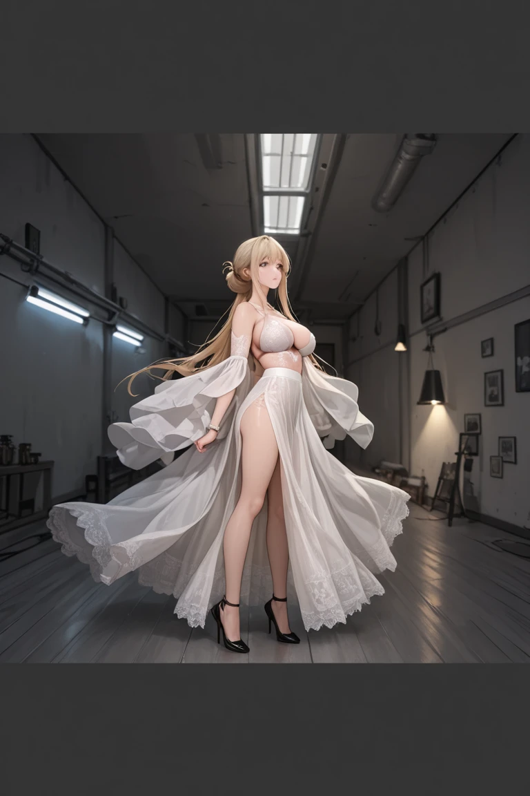 Open mouth, A MILF,Shiny body, Shiny skin, ,Huge breasts ,Shiny skin,BTPT-FC,,full body,blonde hair,,standing,large breasts, cleavage, looking at the audience,.blue eyes, thighhighs, open mouth, laurel crown, turret, black thighhighs, cleavage, smile, huge breasts, wrist ribbon, ribbon, veil, very long hair, sleeveless, dress,wide hips,cleavage,navel,blonde hair, bare shoulde,blue eyes,thong,black pantie,highleg pantie,black pantie,bright screen,bright screen,full body