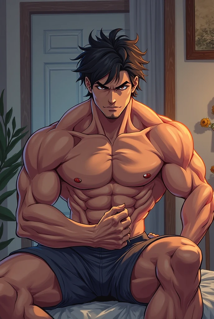 (1 jovem, marked muscles, sem camisa, topless, corpo do fisiculturista)), sem barba, Cabelo azul cobalto,   direto, Hair to the shoulders, Masculino, atraente, Adolescente bonito (rosto detalhado, rosto perfeito) ((Sombras extremamente realistas, obra-prima da arte, extremamente detalhado, fotorrealista), ((18 anos de idade)), sem camisa, topless, Fisiculturista jovem, (((corpo do fisiculturista))) carefree expression, muscular, ((boa anatomia)), penis ereto, muscular abdomen, totalmente nu, male masturbation, Cintura estreita, without the pants, olhos azuis, grandes olhos delicados, os olhos arregalados ((olhos detalhados)) floresta pantanosa.