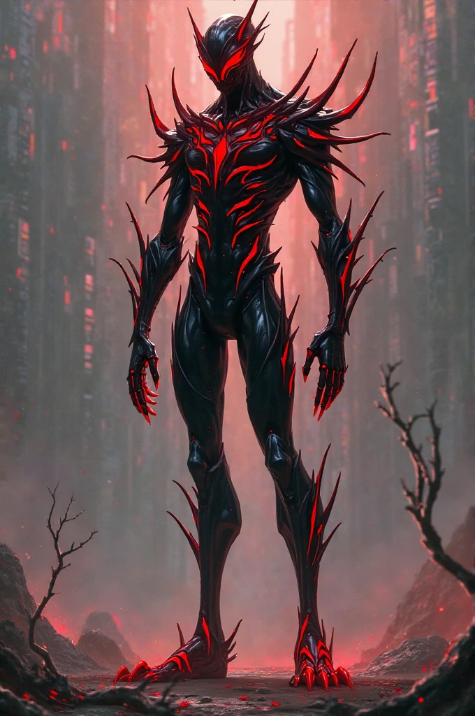 (1boy, devilMan), (extremely detailed CG unit 8k wallpaper),(master part), (best quality), (ultra detail), (best illustration),(Dan Mumford style), cowboy shot, (Sharp eyeliner, ombre, detail eyes), dark dungeon interiors background, ,break , (vamptech),