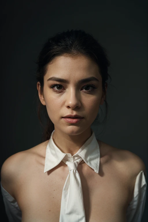 représentation cinématographique, corps entier, en sous vêtements, Face au public, (Réalité :1.4), L&#39;une des plus belles œuvres d&#39;art au monde, Une femme regarde la caméra, nu, beau visage détaillé, Fond de ville antique, Photos réalistes, CG, Station ART
Info
