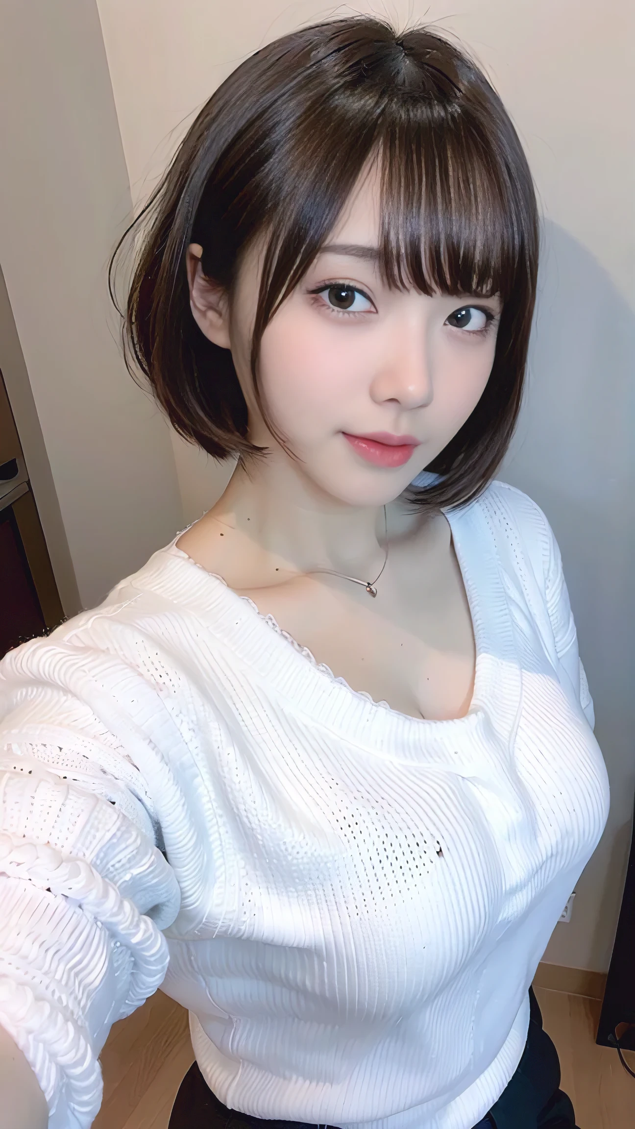 (highest quality, 8K, 32k, masterpiece, UHD:1.2),beautiful japanese women pictures, 18 ~ Random age between 35 years old,cleavage、medium meat、sexy thighs、,(black,short hair:1.2),In front of the bookshelf in the library,(open white shirt:1.3),cleavage、nipple、breast、no skirt,off shoulder,(shot from above:1.4),looking at the viewer,floor to sit on,(drooling:1.5),blush,(close:1.2)half open mouth、,detailed face,
