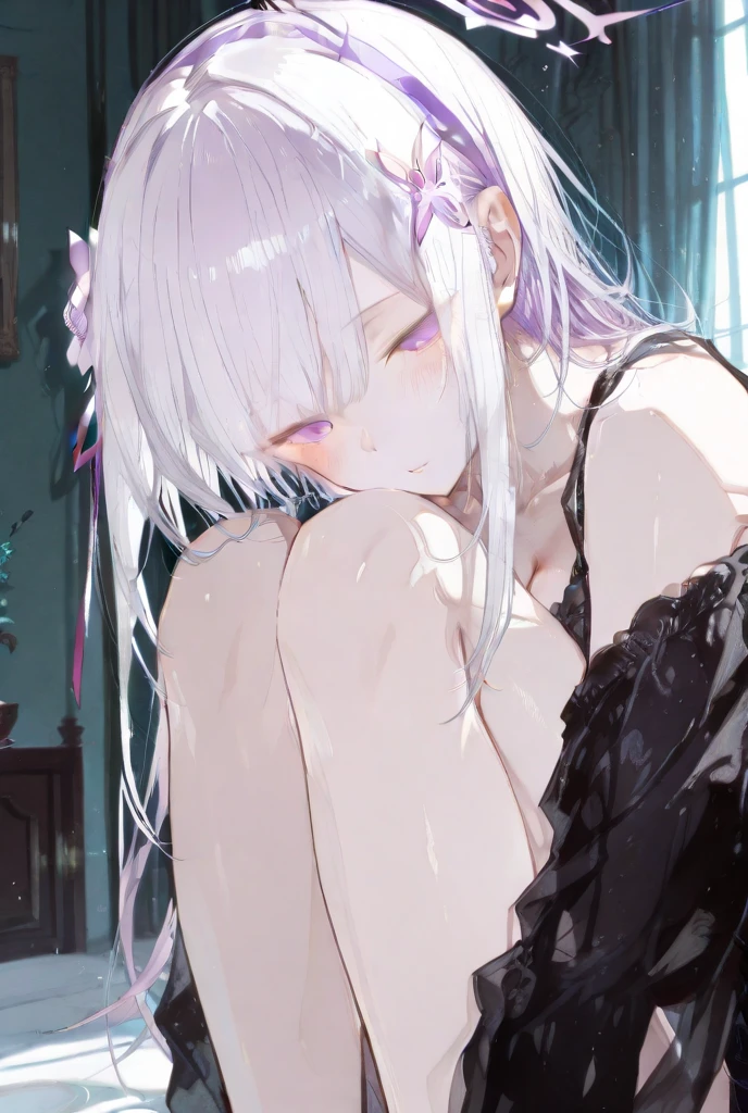 It was a ghost of the woman without a lower part of the body that appeared from darkness. She faced Shota with the wonderful speed while crawling on the ground using an elbow. Her face was pale, and the eyes were vacant, and a weird smile appeared on the lips.horror、dark
