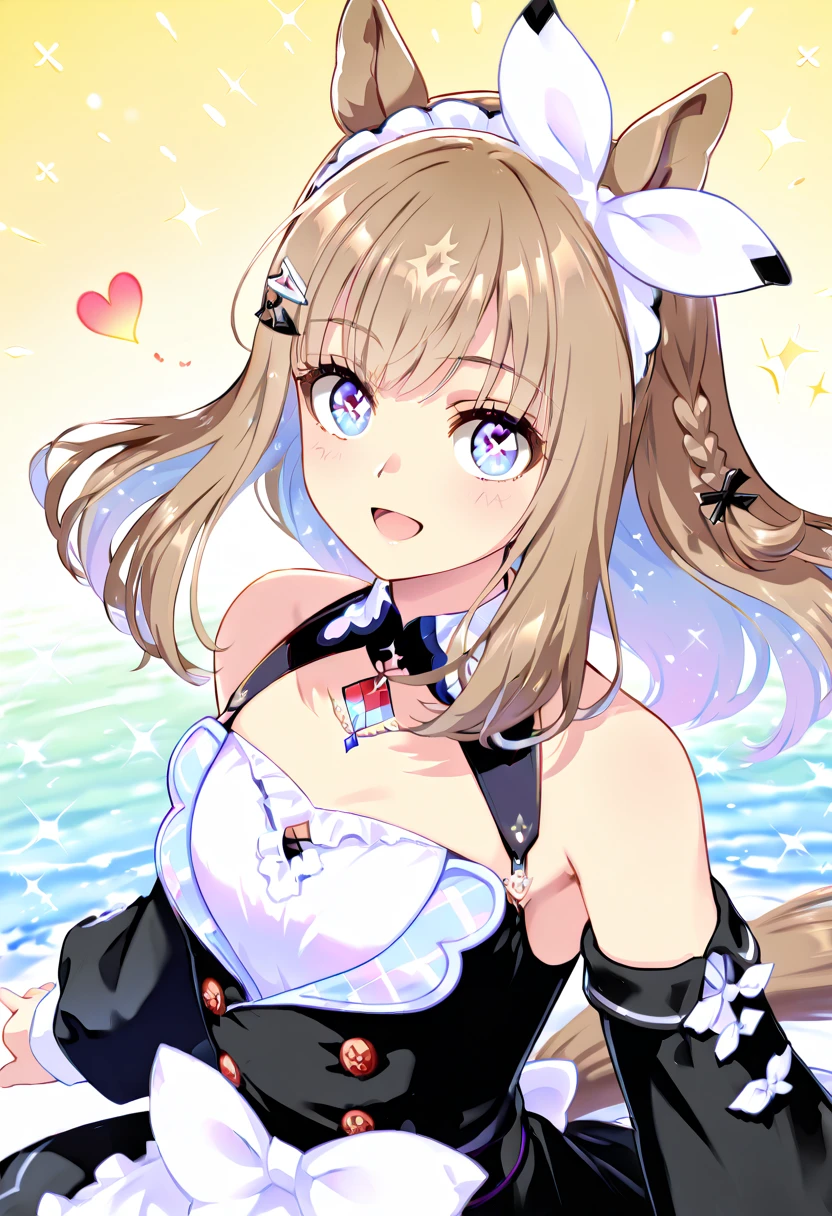 ((Highest quality、、masterpiece:1.3)), Upper Body、Long legs、Sharp focus:1.2, Beautiful woman with perfect figure:1.4、(Smiling:1.2), double eyelid、30-year-old female、Sexy pose、((((Close your mouth、One Woman、Bunny girl,Beach、Tropical、Sandy Beach、Rocky area、Ocean))))