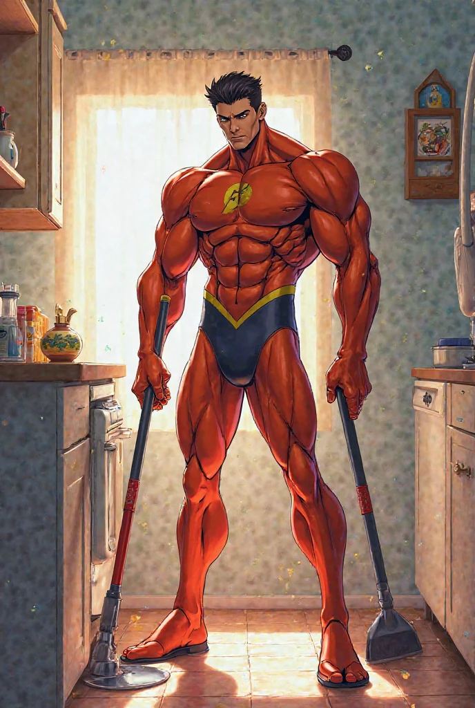[(white background:1.5)::5], (bottle bottom:0.9), masterpiece,(full body:1.2),(masterpiece, ultra high res, 16k uhd, high quality),1man, red suit, muscle, full body, smirk,perfect face, full body suit