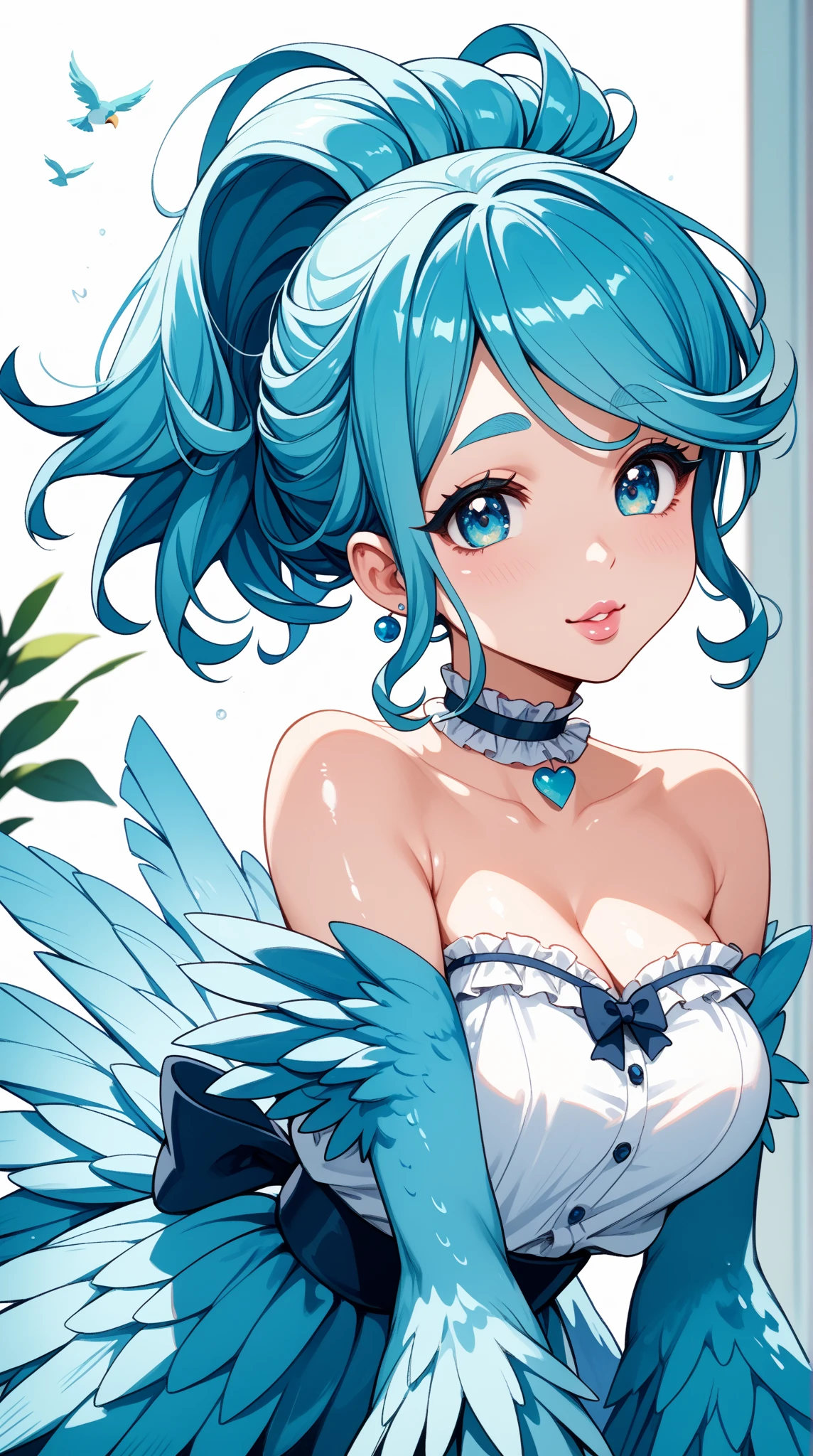 pale colors, ((Amazingly absurd)), ultra-high resolution, attention to the details, high qualiy, high resolution, Maximum quality, 4K, 8k, work of art, fantastic work, rainbow, rainbow hair, long hair, Anjo rainbow, Spread Wings Wide, ((Asas de rainbow tremulando)), beautiful angel, cute angel