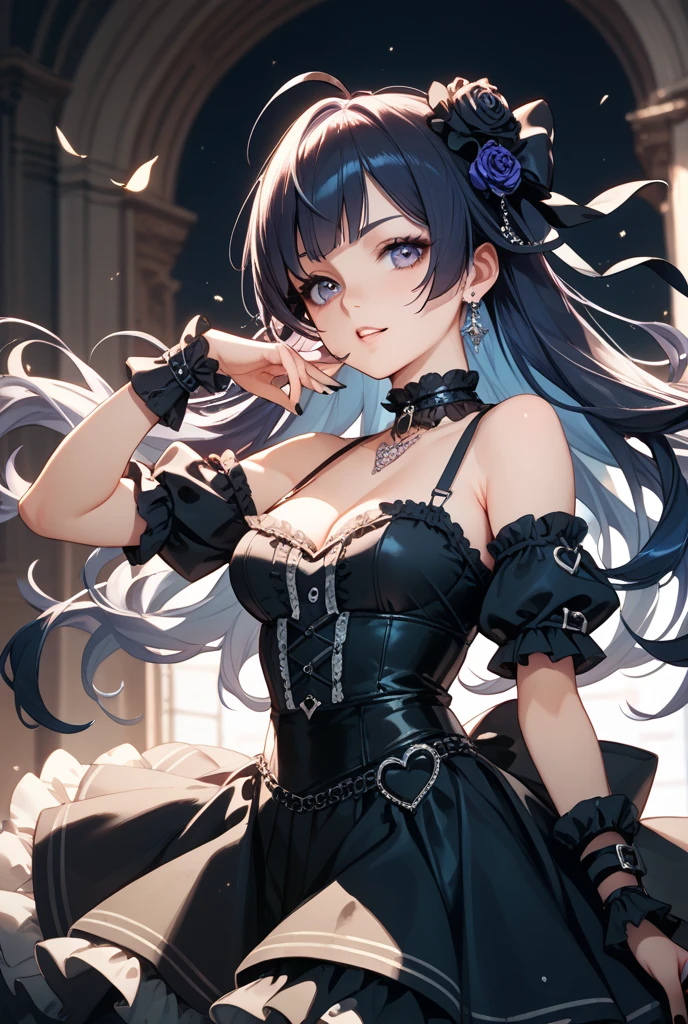 Cat-eared age girl,Cheerfulness,(Charmed:0.2),Highest quality,masterpiece,The ultimate solution,fluffy,colorful,Perfect body,Ponytail black hair,Jewel-like eyes,Polka dot bunny girl,(Beautiful costumes),Bunny Girl Costume, Polka dot stockings,Long legs,Muffin Shoes,embroidery,(Rainbow Bubbles:0.3),Dazzling Light(about:0.5),(Shine:0.3),firework、gossiper