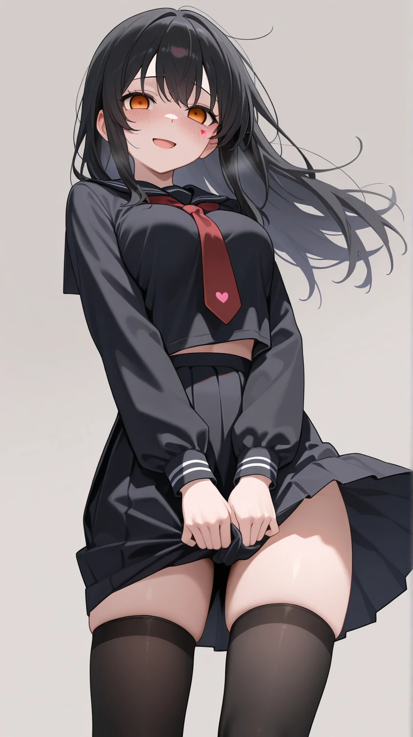 a woman in a red shirt and black skirt posing for a picture, rin tohsaka, seductive anime girl, anime moe artstyle, (anime girl), gapmoe yandere, anime girl, anime best girl, an anime girl, attractive anime girl, ecchi anime style, marin kitagawa fanart, anime woman, female anime character, a-1 pictures