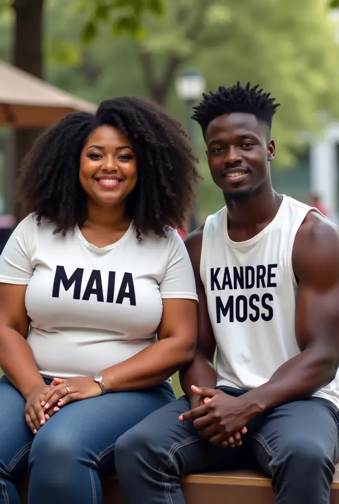 A beautiful woman from Ghana, sehr schlank, mit langen Haaren, big breasts, smiling, auf einem Traktor mut T-Shirt und jens