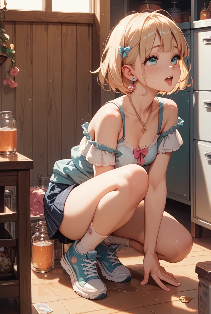 masterpiece, highres, absurdres, best quality, 1girl, perfect lighting, cinematic lights, <lora:clawmachine:1>, clawmachine, (plush:1.05), goodies, (plushies:1.26), (neon lights:1.12), grin, legs up, from side, bare shoulders,