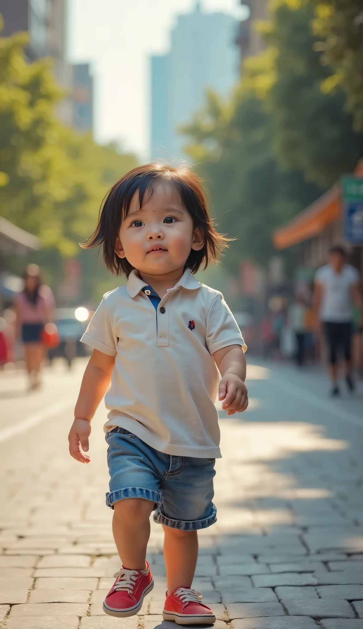Colored Manga，A little child，On the run，Chinese，little baby